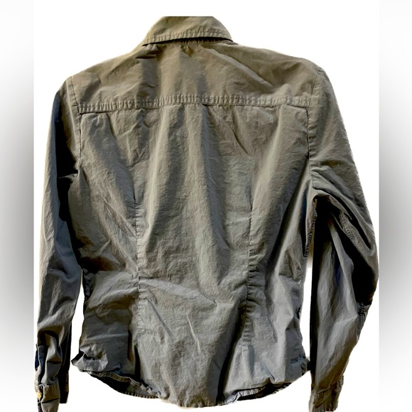 Gap Blue Fitted Stretch Shirt Size Medium, ladies shirt with collar - Picture 2 of 3